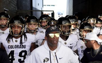 COLRADO HEAD COACH-PRIME-LEADS-TEAM - AP PHOTO